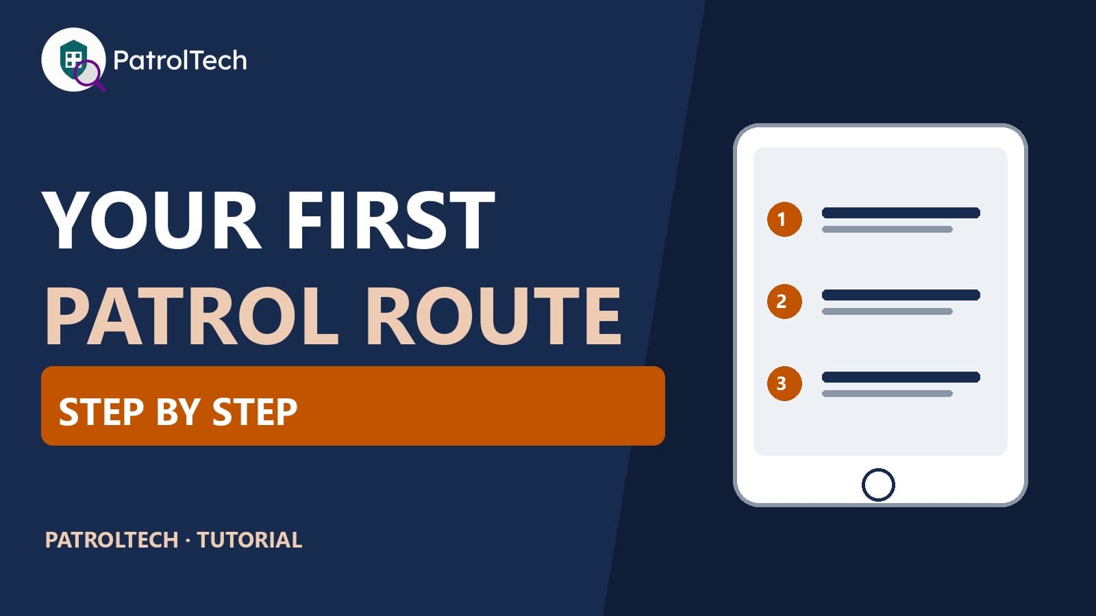 How to create your first patrol route